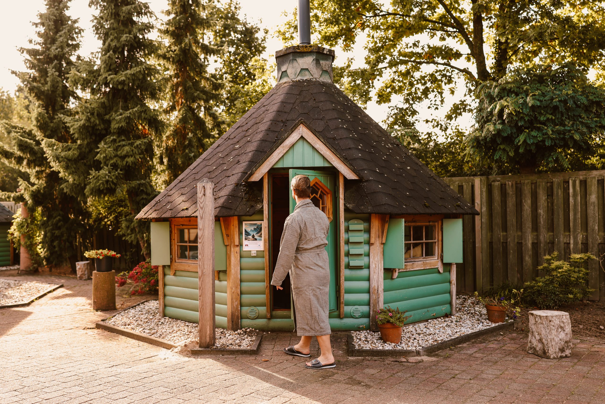 man in sauna van Palestra Beauty & Wellness.