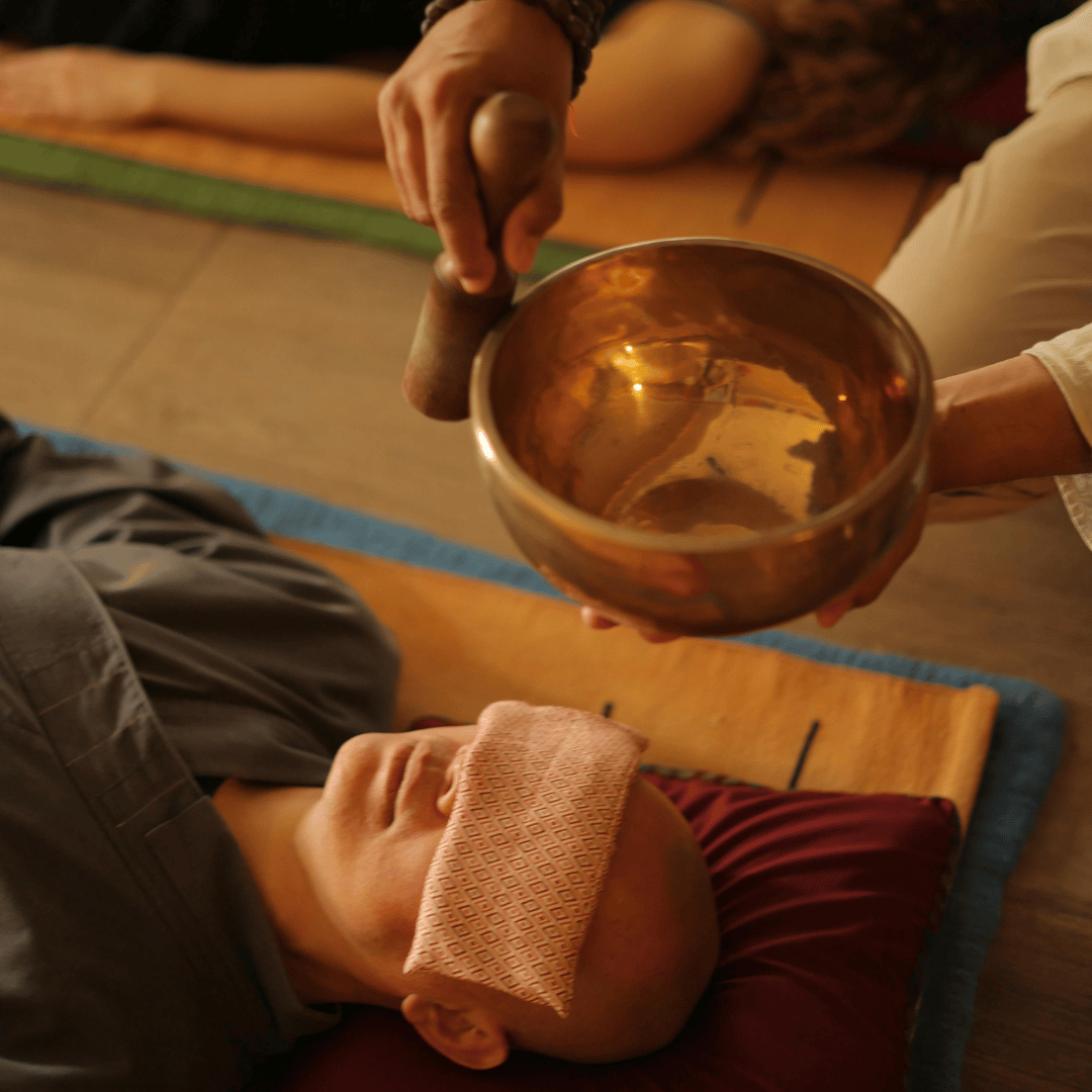 klankschalen sessie met persoon