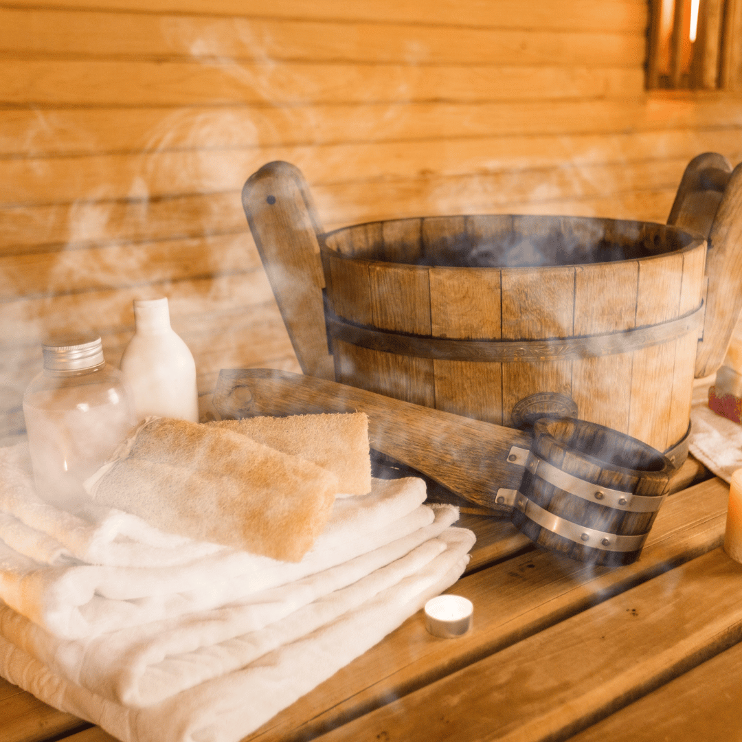 stoom in de sauna