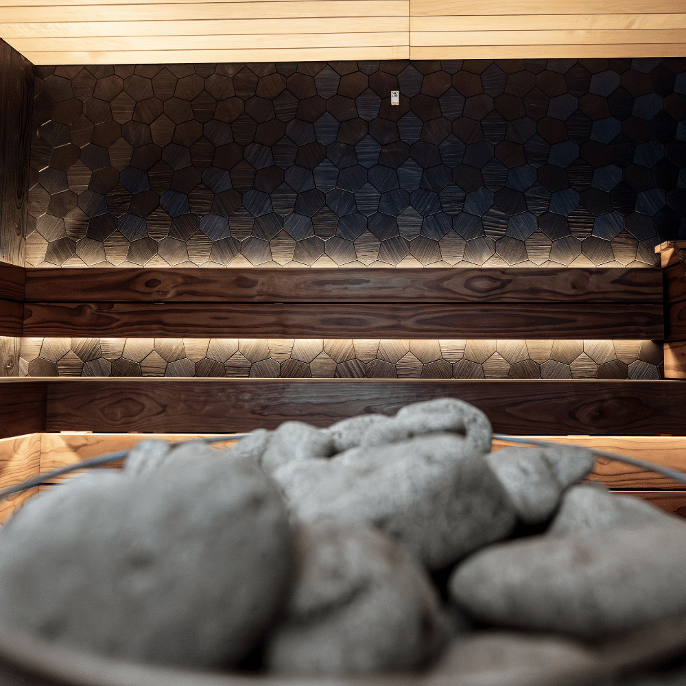 sauna met opgieten